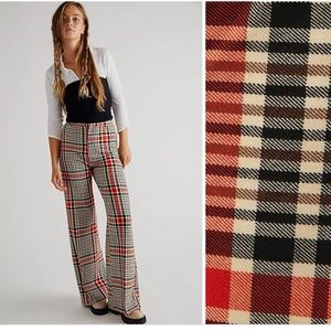 Free People Plaid Pants